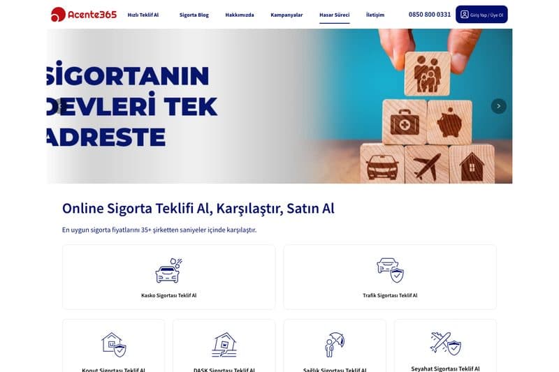 Sales 11 sigorta acentesi web sitesi tasarımı