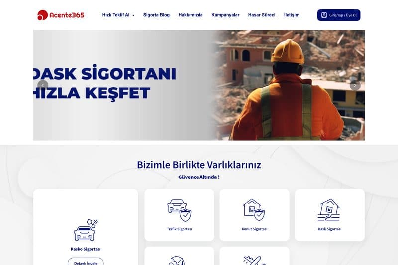 Sales 15 sigorta acentesi web sitesi tasarımı