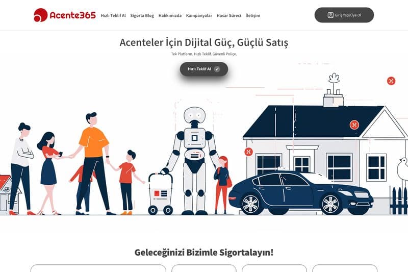 Sales 16 sigorta acentesi web sitesi tasarımı