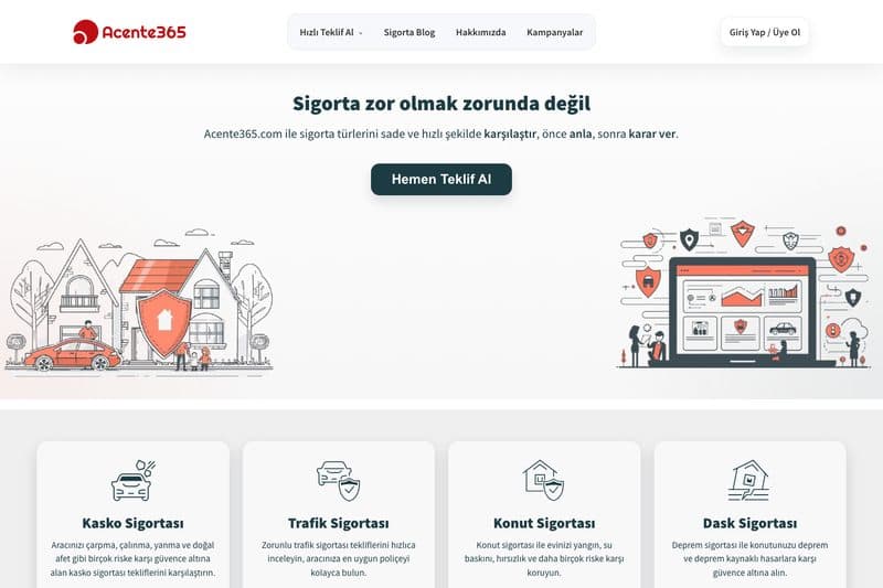 Sales 17 sigorta acentesi web sitesi tasarımı